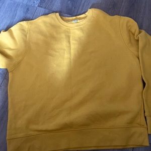 yellow extra large sweatshirt mustard yellow worn once super cute for a party